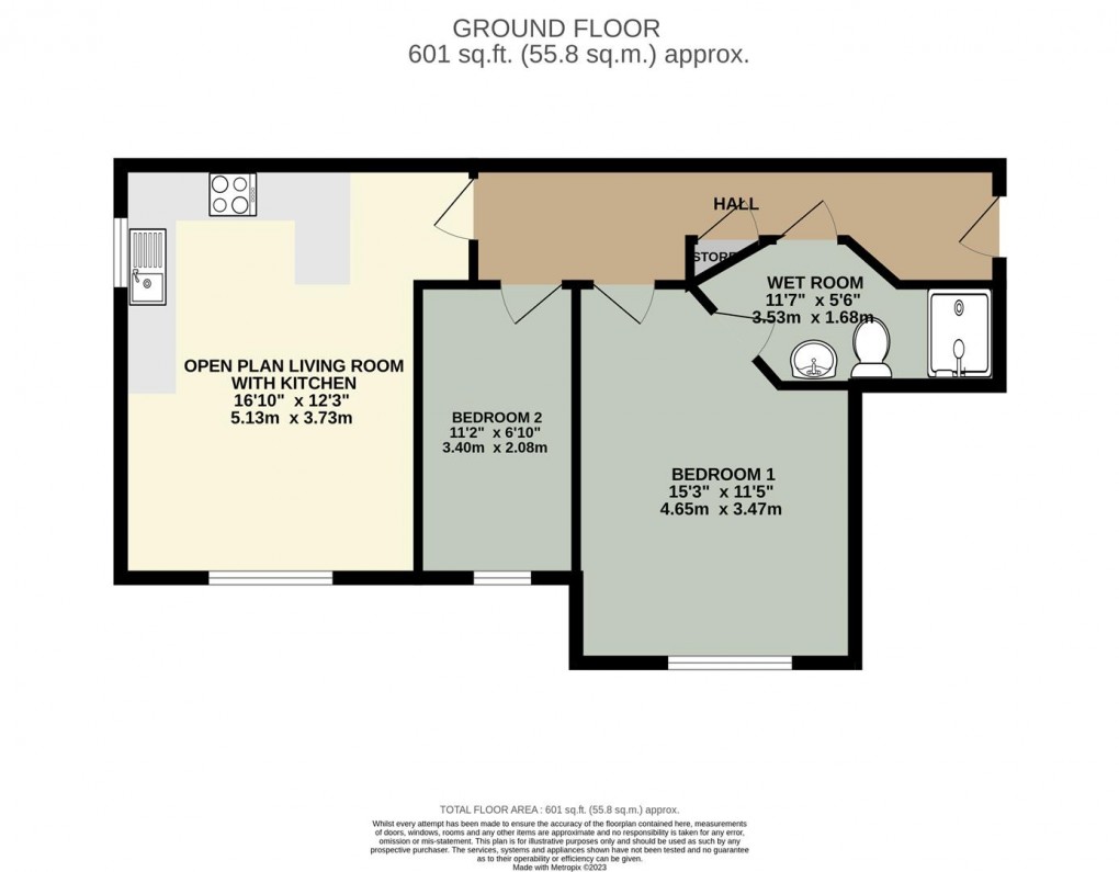 Floorplan for Bridge Lane, Penrith