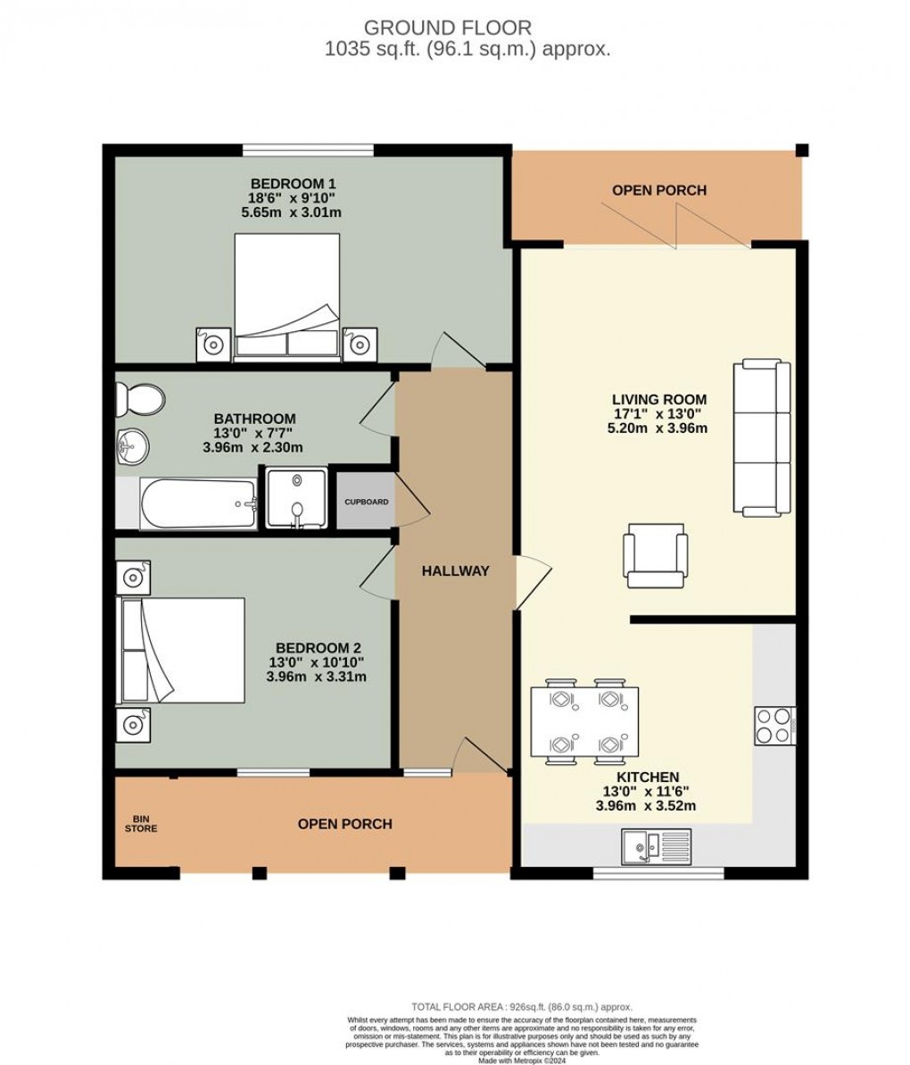 Floorplan for Stainton, Penrith