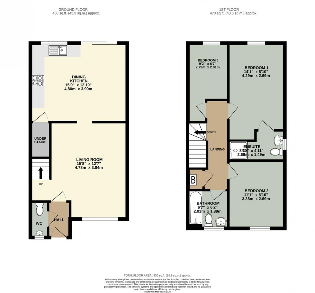 Floorplan for Cambridge Drive, Penrith