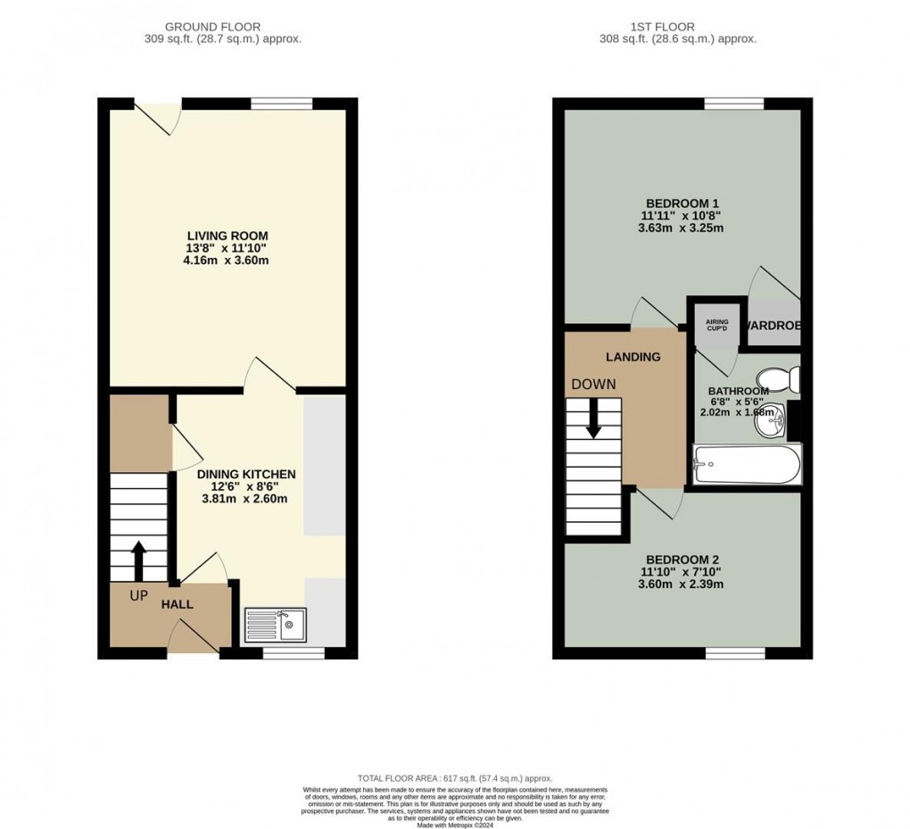 Floorplan for Mayburgh Close, Eamont Bridge, Penrith