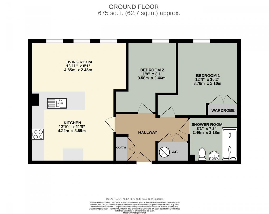 Floorplan for Bowling Green Lane, Penrith New Squares