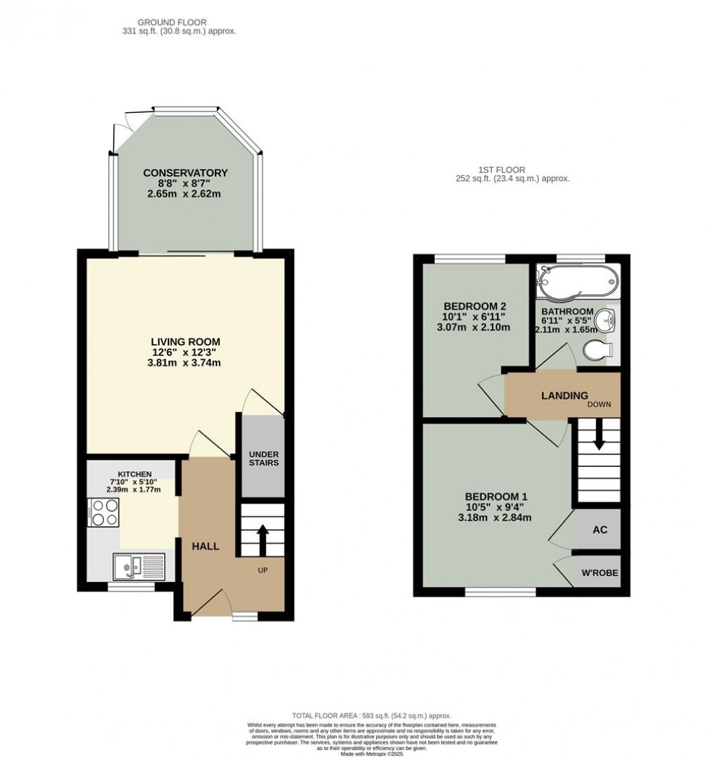 Floorplan for Meadow Croft, Penrith