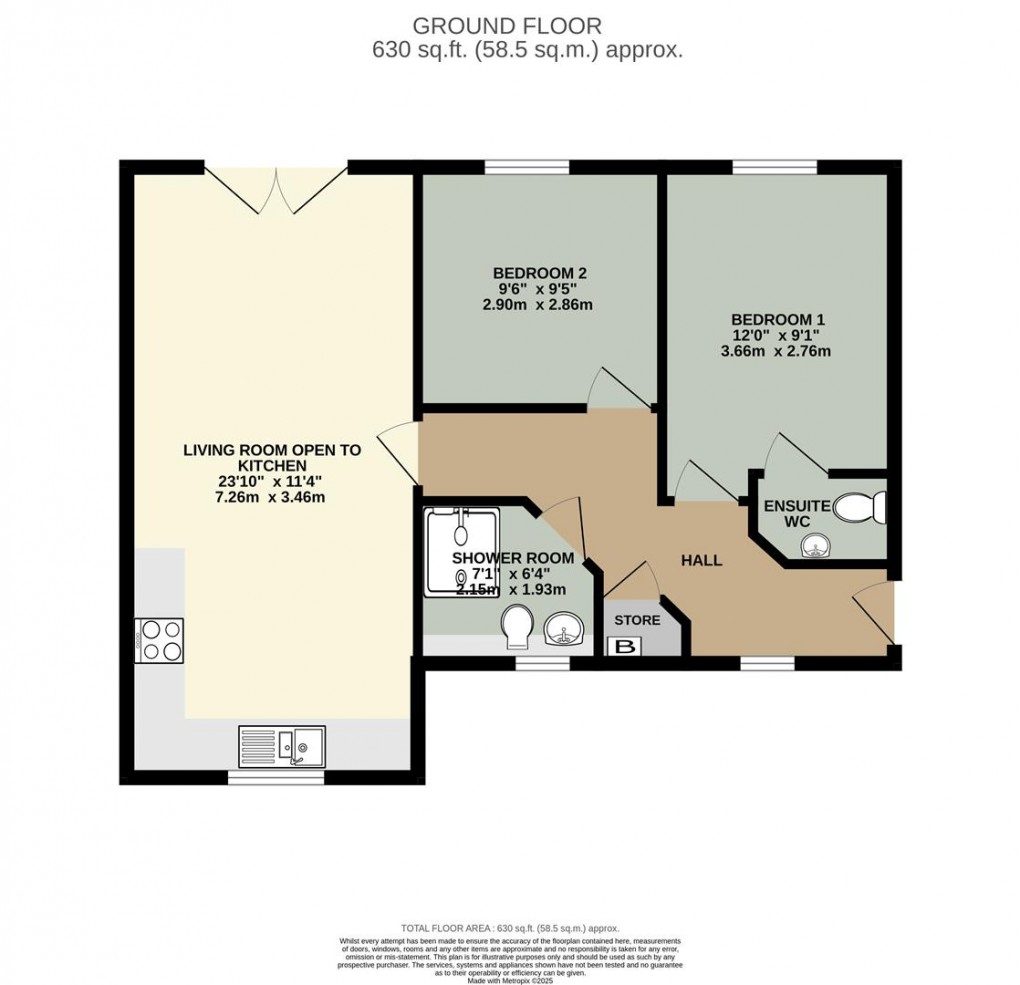 Floorplan for Castle Foundry, Penrith